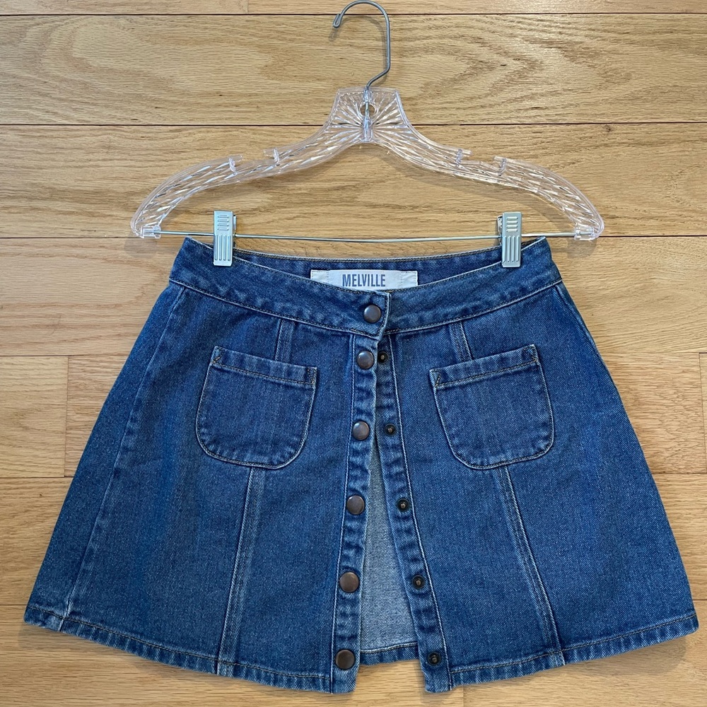 Brandy Melville denim miniskirt